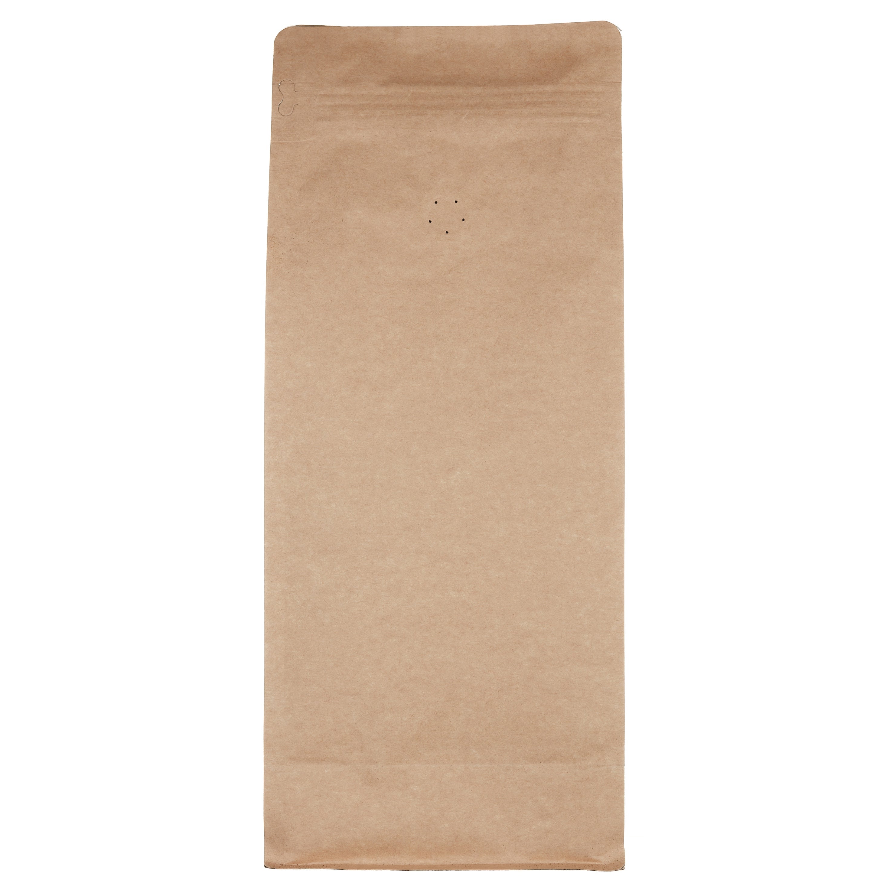 500 x 1kg resealable valve, box bottom bags - Kraft