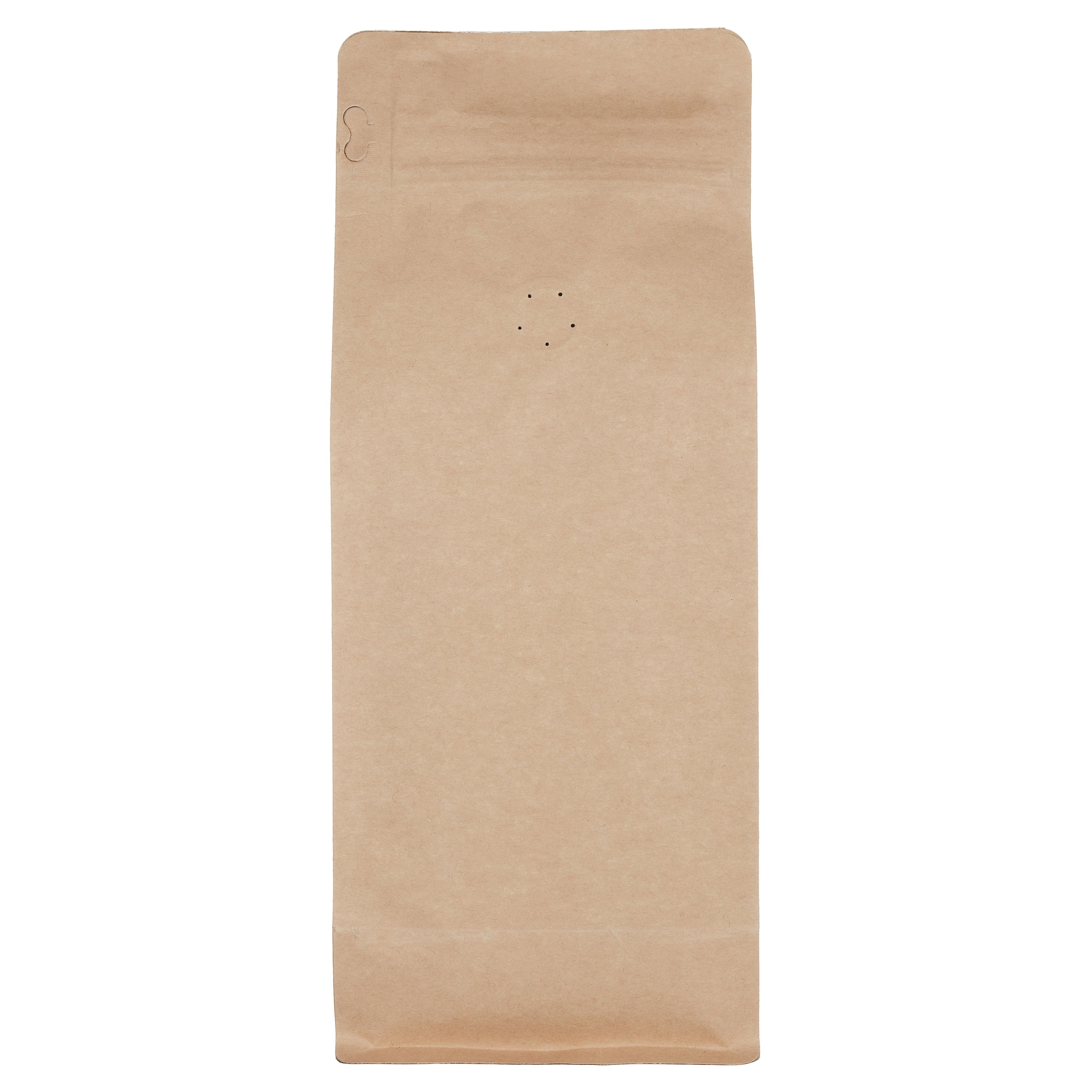1000 x 500g resealable valve, box bottom bags - Kraft
