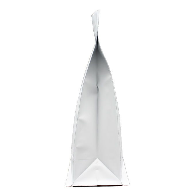 1000 x 250g resealable valve, box bottom bags - matte white